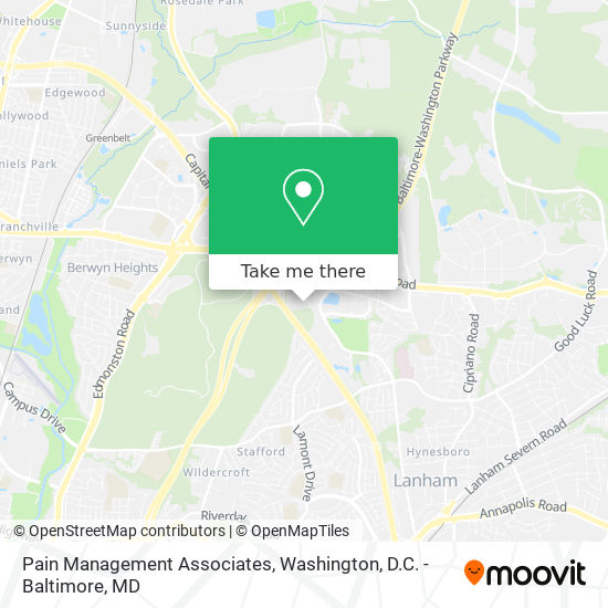 Pain Management Associates map