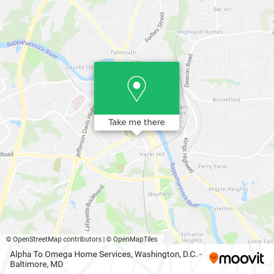 Mapa de Alpha To Omega Home Services