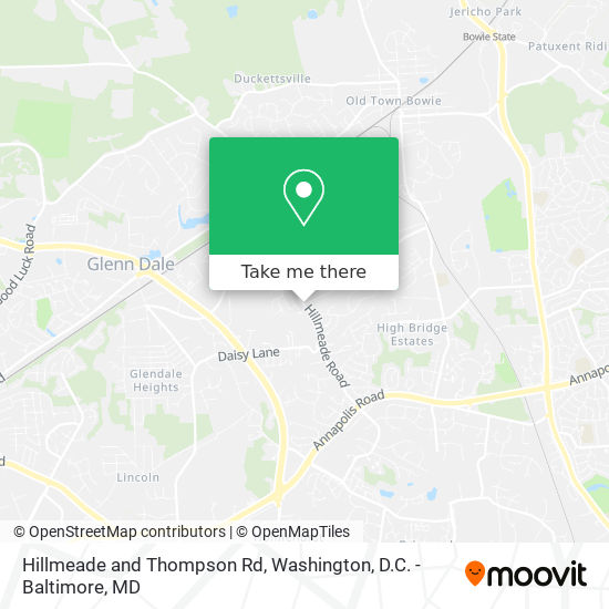 Hillmeade and Thompson Rd map