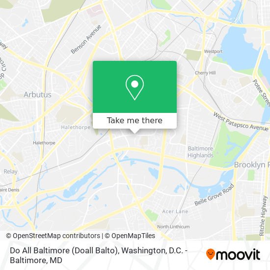 Do All Baltimore (Doall Balto) map