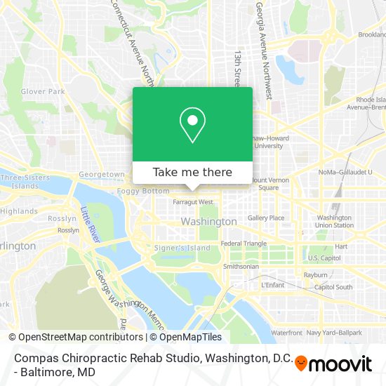 Compas Chiropractic Rehab Studio map