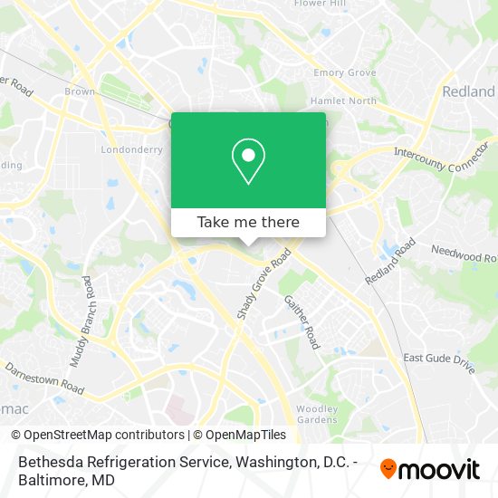 Bethesda Refrigeration Service map