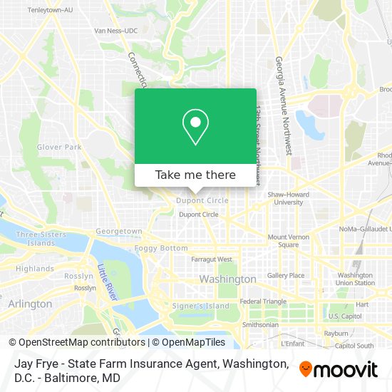 Mapa de Jay Frye - State Farm Insurance Agent