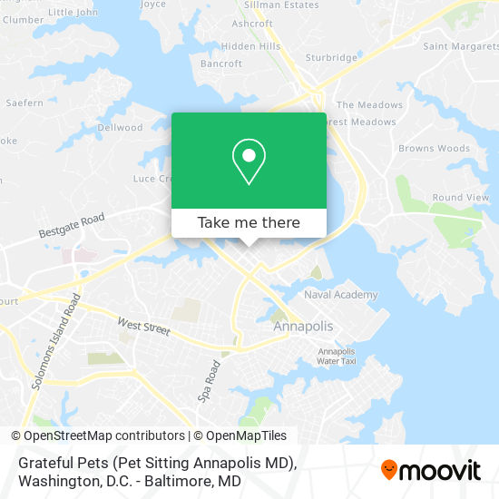 Grateful Pets (Pet Sitting Annapolis MD) map