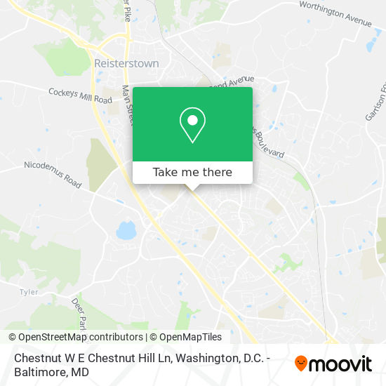 Mapa de Chestnut W E Chestnut Hill Ln