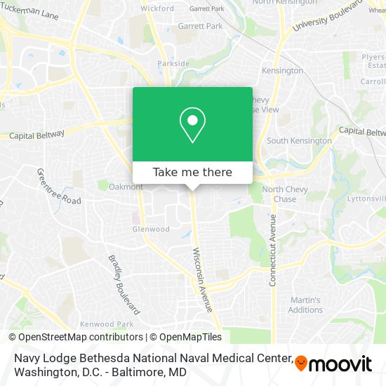 Mapa de Navy Lodge Bethesda National Naval Medical Center