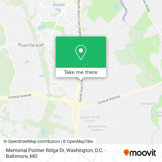 Memorial Pointer Ridge Dr map