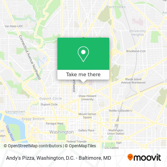 Andy's Pizza map