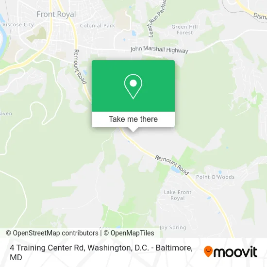 4 Training Center Rd map