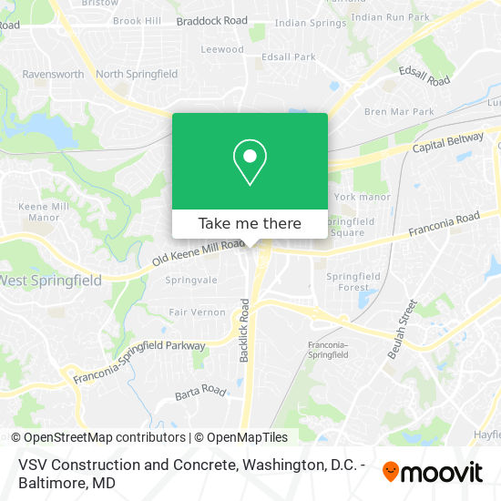 VSV Construction and Concrete map