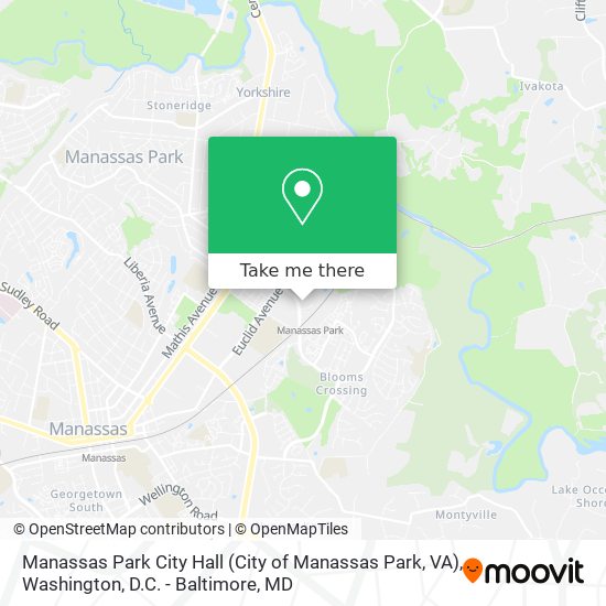 Manassas Park City Hall (City of Manassas Park, VA) map