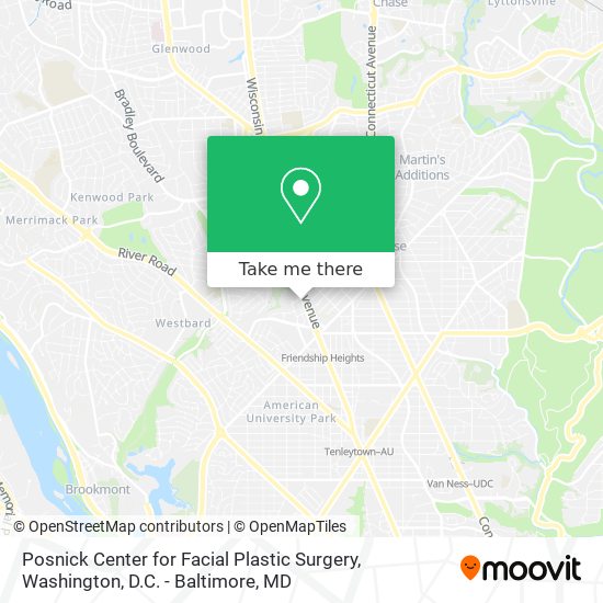 Mapa de Posnick Center for Facial Plastic Surgery