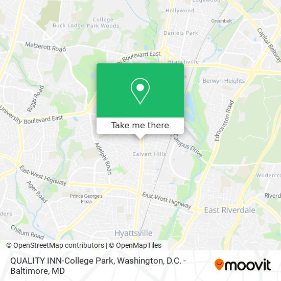 QUALITY INN-College Park map