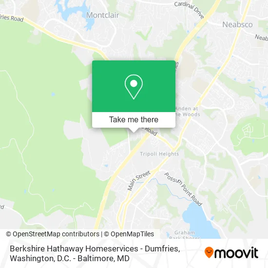 Berkshire Hathaway Homeservices - Dumfries map