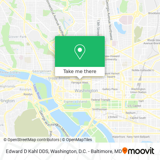 Edward D Kahl DDS map