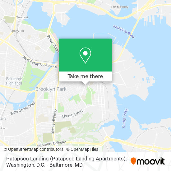 Mapa de Patapsco Landing (Patapsco Landing Apartments)