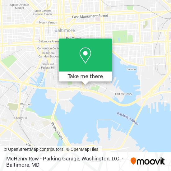 McHenry Row - Parking Garage map