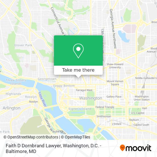 Faith D Dornbrand Lawyer map