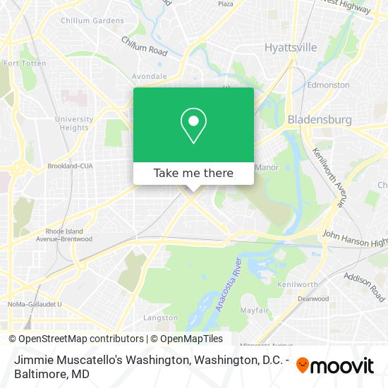 Mapa de Jimmie Muscatello's Washington