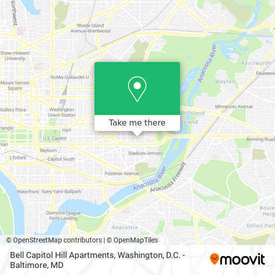 Bell Capitol Hill Apartments map