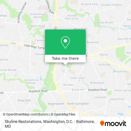 Skyline Restorations map