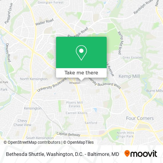 Mapa de Bethesda Shuttle