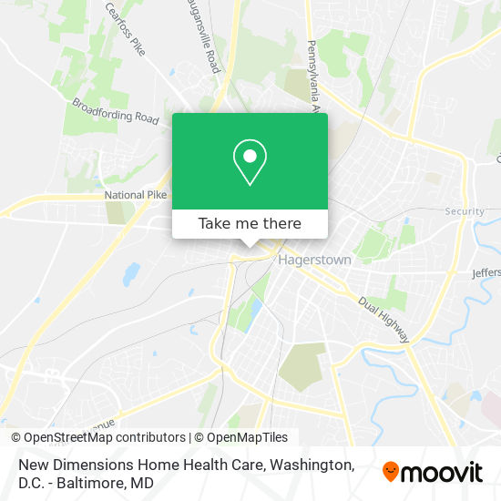 New Dimensions Home Health Care map