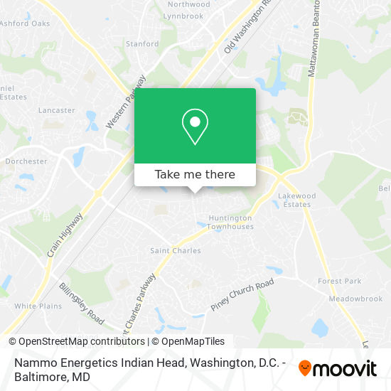 Nammo Energetics Indian Head map