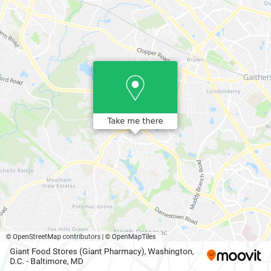 Mapa de Giant Food Stores (Giant Pharmacy)