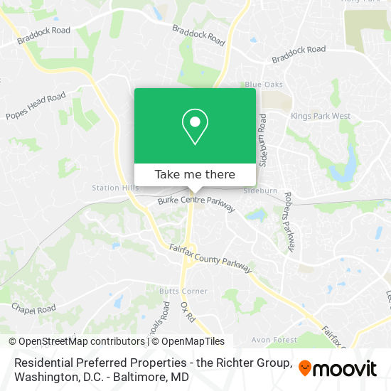 Mapa de Residential Preferred Properties - the Richter Group