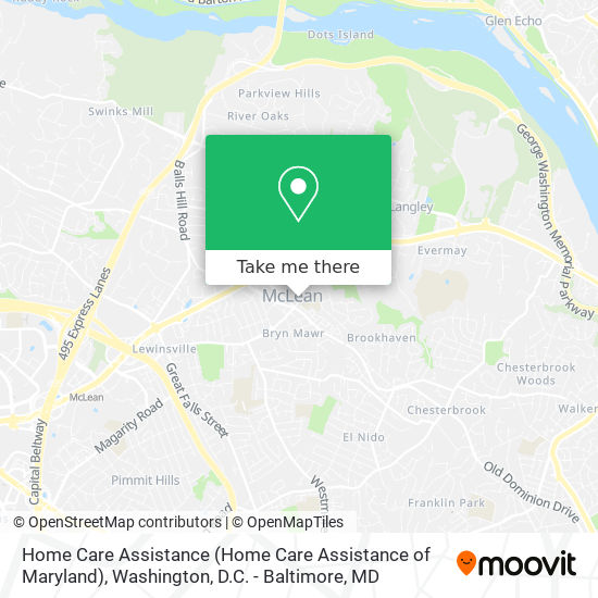 Mapa de Home Care Assistance (Home Care Assistance of Maryland)