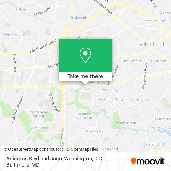 Arlington Blvd and Jagu map