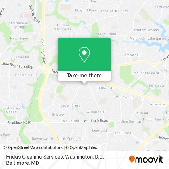 Frida's Cleaning Services map