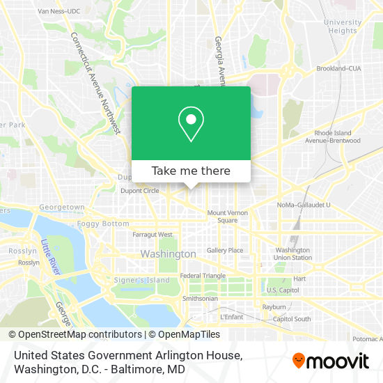 Mapa de United States Government Arlington House