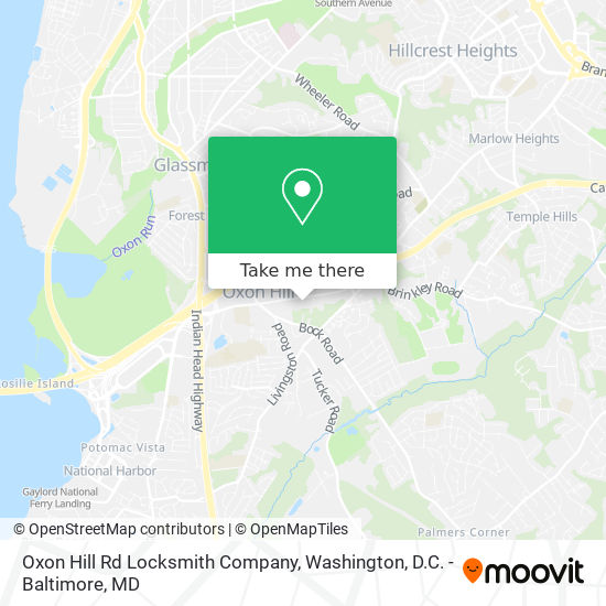 Mapa de Oxon Hill Rd Locksmith Company