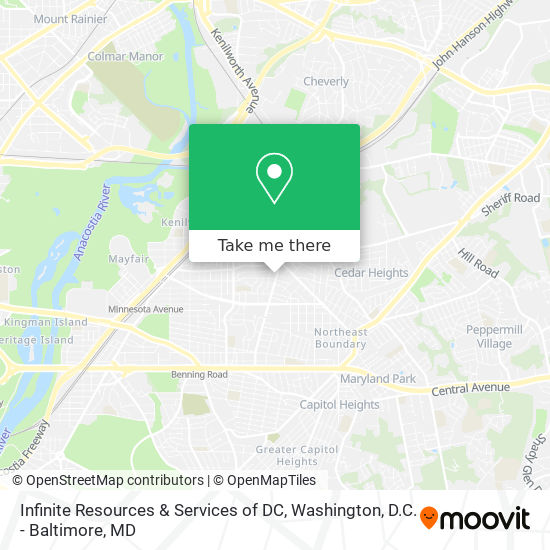 Mapa de Infinite Resources & Services of DC