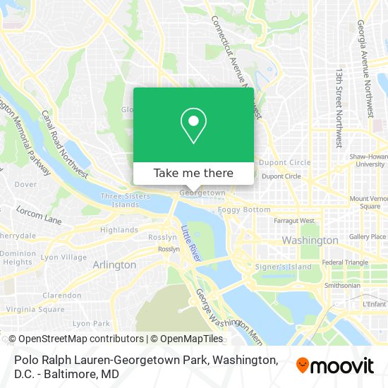 How to get to Polo Ralph Lauren-Georgetown Park in Washington by Bus or  Metro?