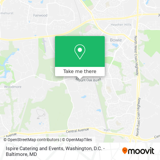 Ispire Catering and Events map