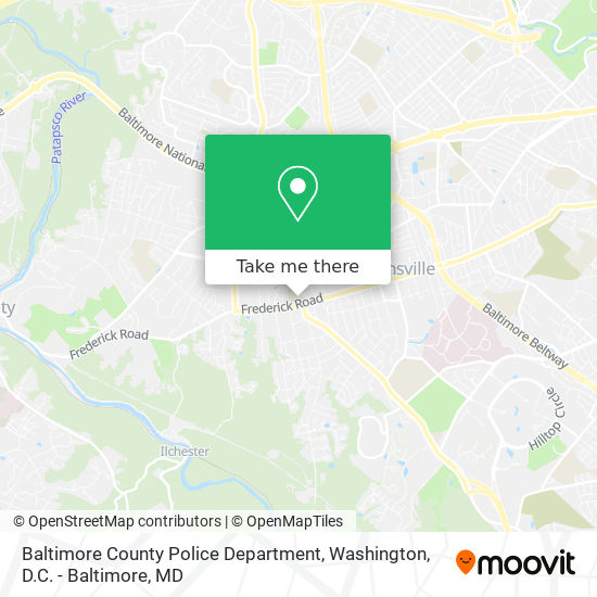 Mapa de Baltimore County Police Department