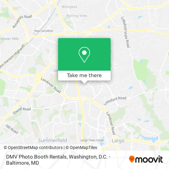 DMV Photo Booth Rentals map