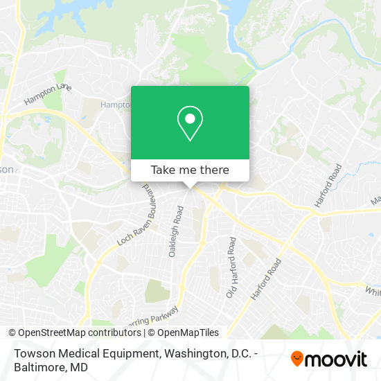 Mapa de Towson Medical Equipment