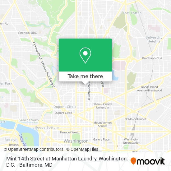 Mapa de Mint 14th Street at Manhattan Laundry