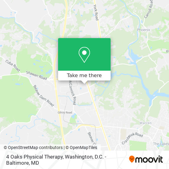 Mapa de 4 Oaks Physical Therapy
