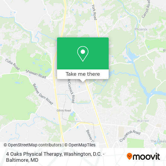 4 Oaks Physical Therapy map