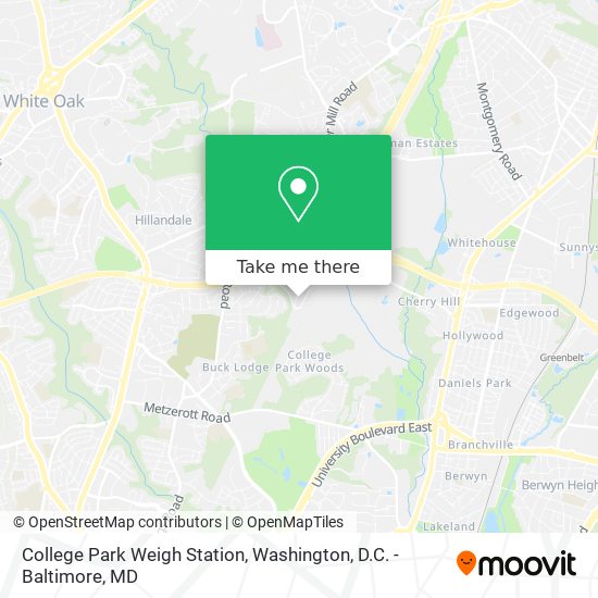 Mapa de College Park Weigh Station