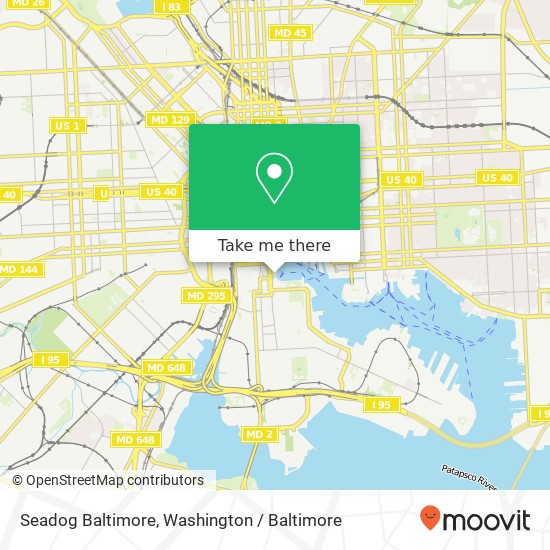 Seadog Baltimore map