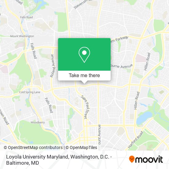 Loyola University Maryland map