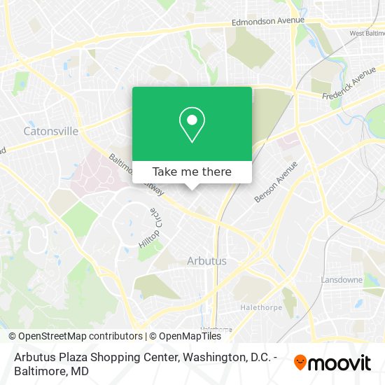 Mapa de Arbutus Plaza Shopping Center