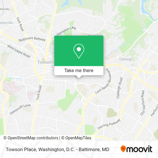 Towson Place map