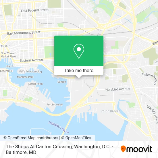 The Shops At Canton Crossing map